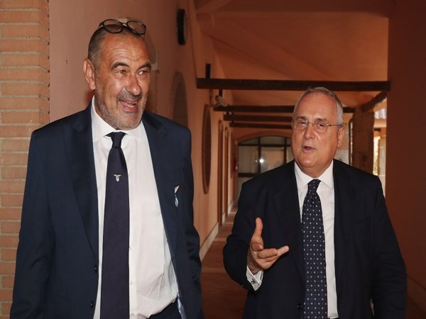 Pelatih dan presiden Lazio