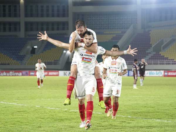 Marko Simic menjadi pencetak gol pertama Persija Jakarta ke gawang PSM Makassar