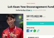 Masyarakat Singapura Donasi 1,2 Miliar Untuk Juara Dunia Loh Kean Yew