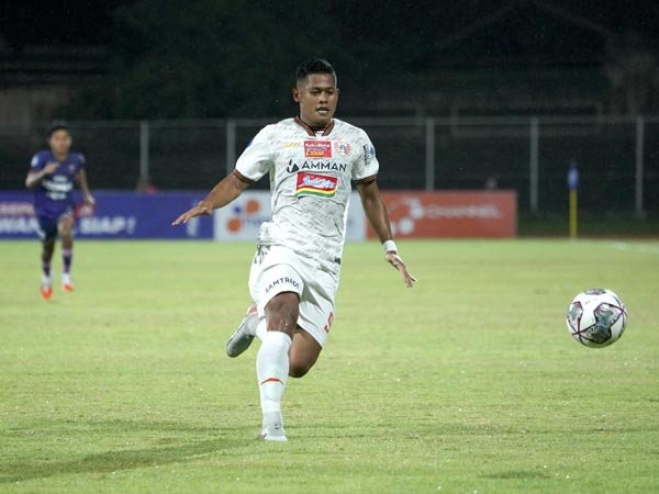 Penyerang muda Persija Jakarta, Taufik Hidayat akhirnya mencetak gol debut di Liga 1