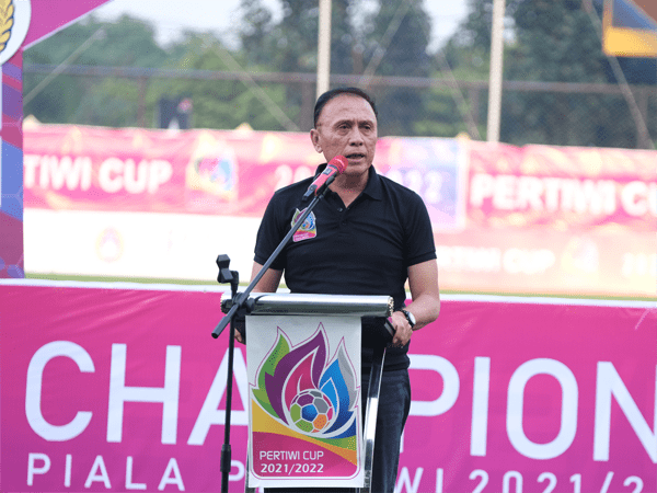 Ketua umum PSSI Mochamad Iriawan pada penutupan Piala Pertiwi