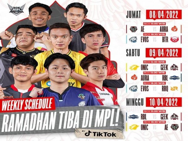 Jadwal Week 8 MPL ID Season 9: Pekan Penentuan Menuju Babak Playoff