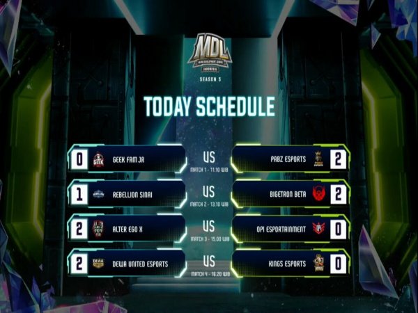 MDL ID Season 5 Week 6 Day 3: Geek Fam Jr Susul OPI dan Kings Terdegradasi