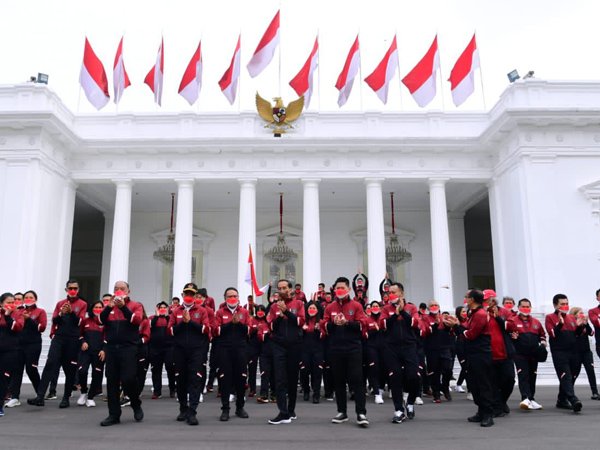 Presiden RI, Jokowi melepas kontingen Indonesia untuk Sea Games