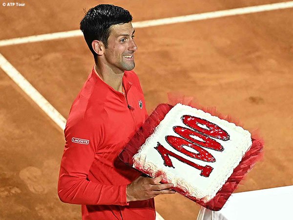 Kantongi kemenangan ke-1000 dalam karier, Novak Djokovic meluncur ke final di Roma