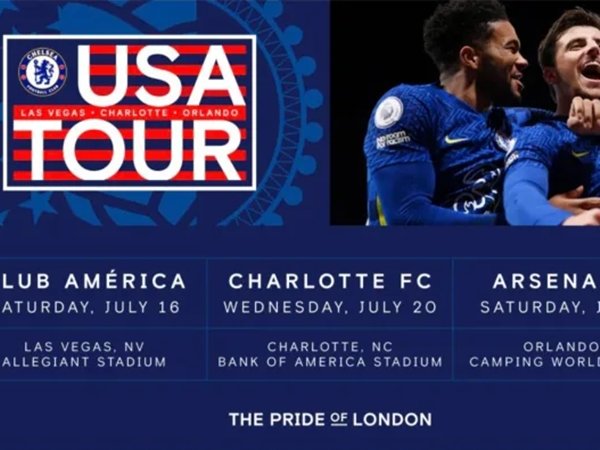 Chelsea akan tur ke Amerika Serikat selama pramusim (Sumber: ChelseaFC)
