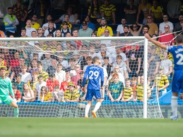 Kai Havertz cetak gol pembuka untuk Chelsea vs Watford (Sumber: Uk Sports Pics Ltd)