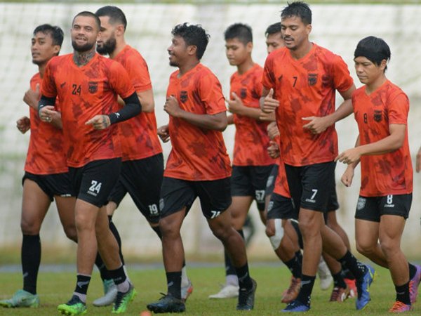 Latihan skuat Borneo FC jelang Piala Presiden 2022