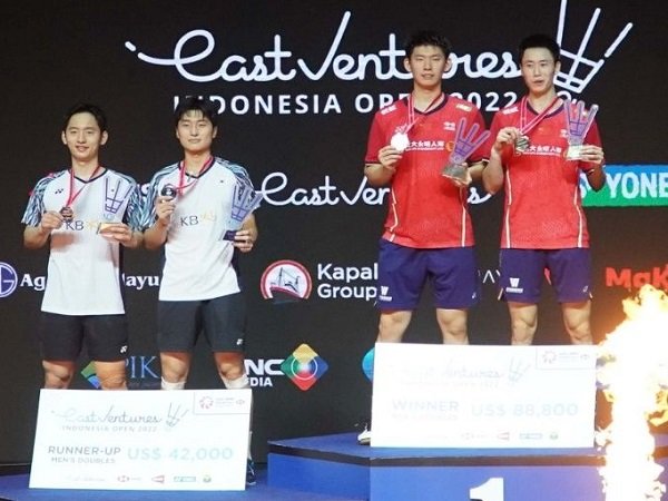 Hasil final Indonesia Open 2022: China 2 Gelar Juara