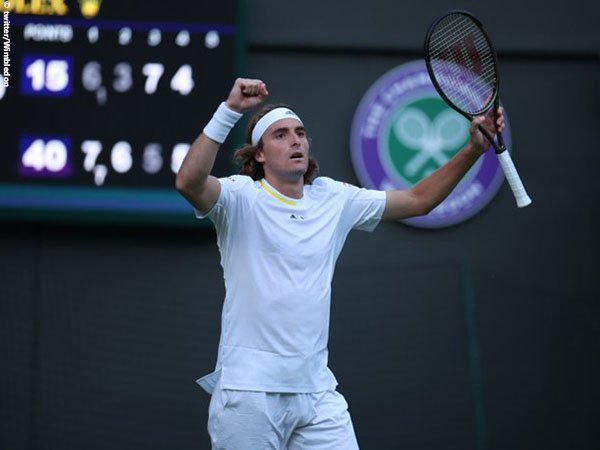 Stefanos Tsitsipas lulus ujian pertama Wimbledon 2022