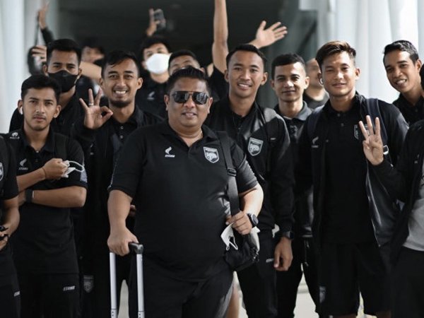 Skuat Borneo FC dapat dukungan dalam perjalanan untuk melakoni leg pertama semifinal Piala Presiden 2022