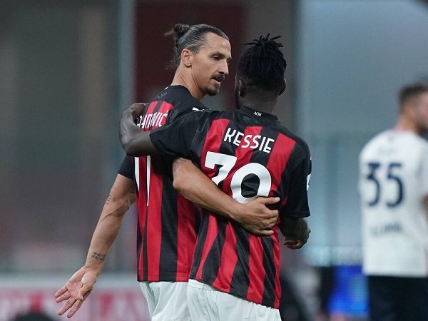 Zlatan Ibrahimovic dan Franck Kessie