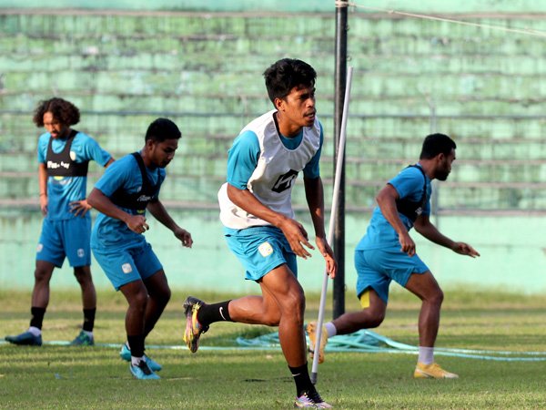 Latihan skuat Barito Putera jelang Liga 1 Indonesia