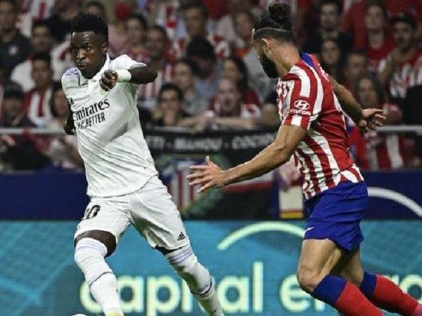 Penyerang Real Madrid, Vinicius Jr saat melawan Atletico di laga La Liga (Images: Getty)