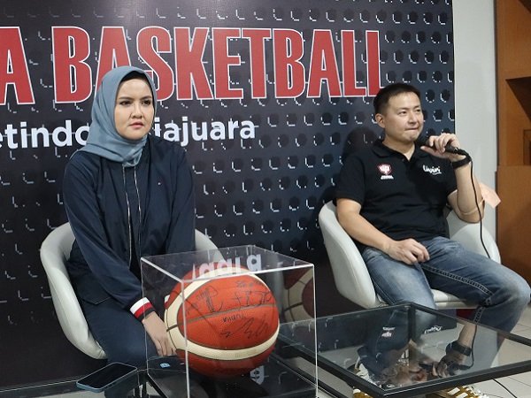Christopher Tanuwidjaja saat hadiri konferensi pers Liga Basket Putri ASEAN.