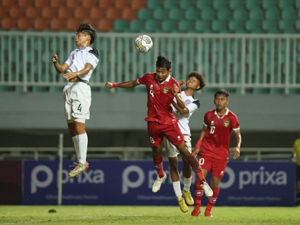 Penyerang timnas Indonesia U-17, Arkhan Kaka di pertandingan kontra Guam U-17