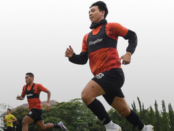 Latihan Borneo FC di masa jeda kompetisi