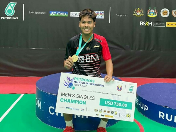 Syabda Perkasa Belawa Juara Malaysia International Series 2022
