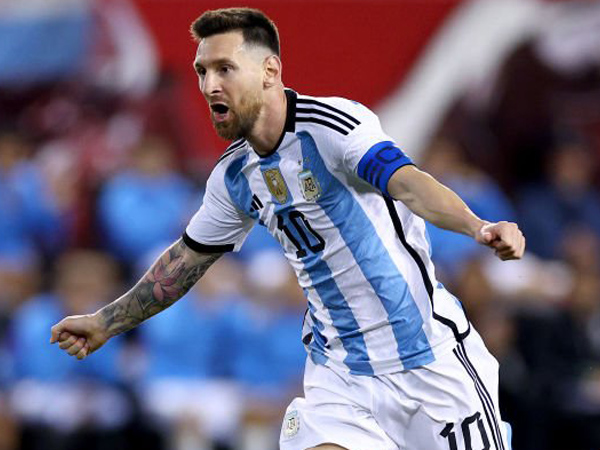 Penyerang timnas Argentina, Lionel Messi.