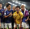 Skuat Jepang Bersuka Cita Rayakan Kemenangan Luar Biasa vs Spanyol