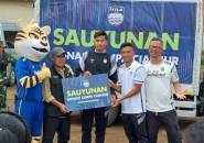 Persib Salurkan Donasi Untuk Korban Musibah Gempa di Cianjur