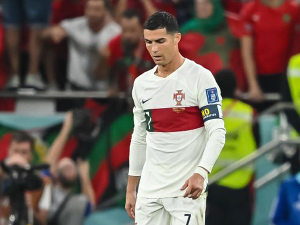 Penyerang timnas Portugal, Cristiano Ronaldo.