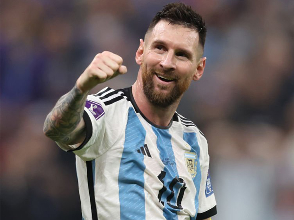 Kapten timnas Argentina, Lionel Messi.