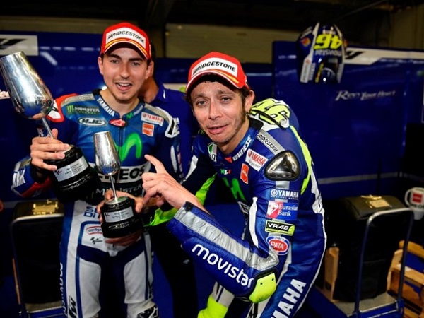 Jorge Lorenzo, Valentino Rossi