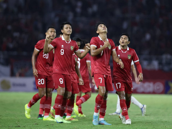 Para pemain timnas Indonesia U-20 saat tampil di Kualifikasi Piala AFC U-20