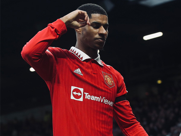 Penyerang Manchester United, Marcus Rashford.