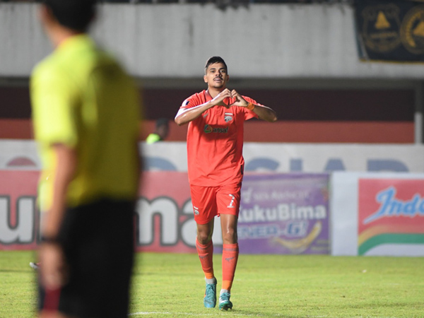 Penyerang Borneo FC, Matheus Pato kembali berhasil mencetak gol