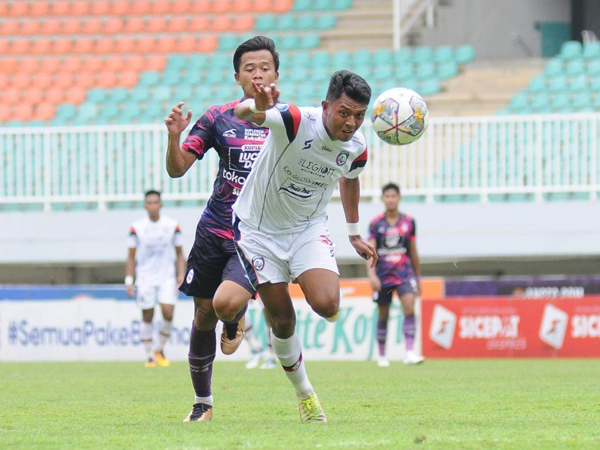 Dedik Setiawan jadi pahlawan kemenangan Arema FC berkat brace yang dicetaknya ke gawang Rans Nusantara FC