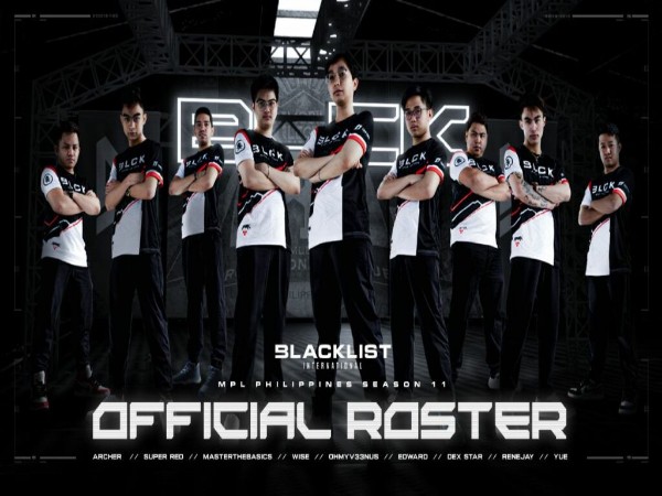 Roster MPL PH Season 11 Blacklist International: Banyak 'Muka Baru'