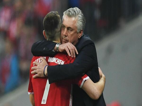 Franck Ribery mengaku jika dirinya terinspirasi oleh sosok Carlo Ancelotti dan ingin fokus berkarier sebagai pelatih profesional / via beIN Sports