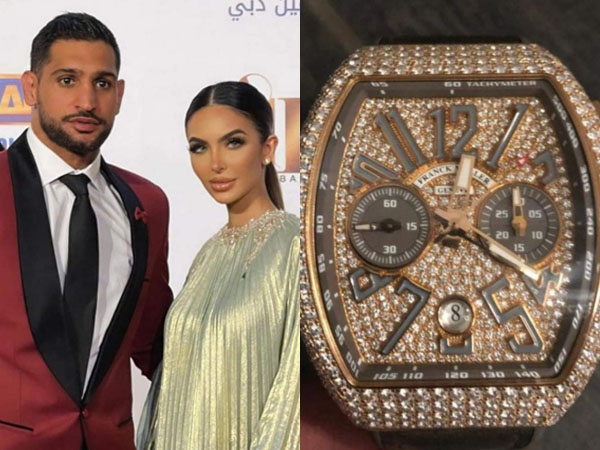 Amir Khan dan sang istri dirampok tahun lalu dan harus kehilangan jam berlian senilai 70 ribu poundsterling (Sumber Foto: Luxury Lauches)