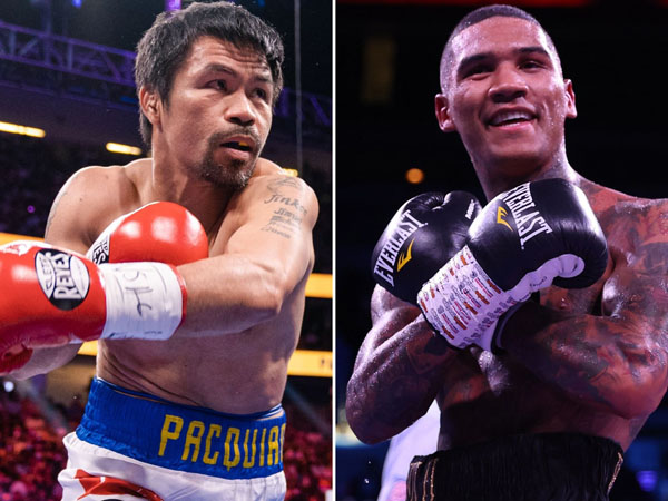 Manny Pacquiao (kiri) berencana naik ring lagi dengan Conor Benn sebagai potensi lawannya (Sumber Foto: The Sun)