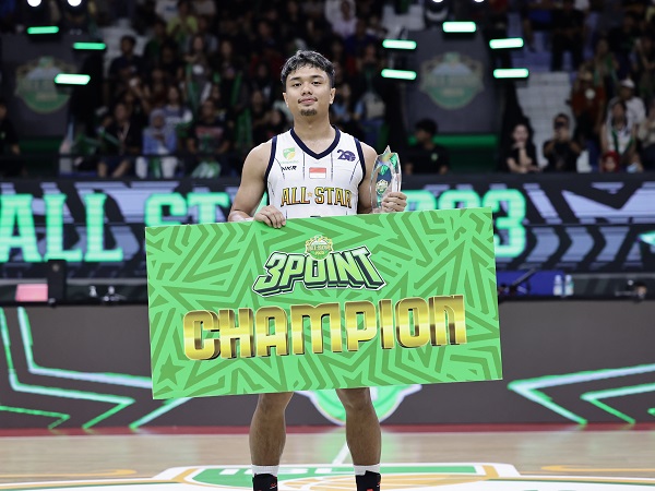 Yudha Saputera terkejut bisa jadi juara di Three Point Contest 2023.