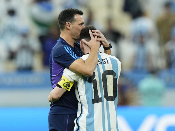 Lionel Messi dan Lionel Scaloni