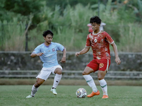 Penyerang muda PSS Sleman, Hokky Caraka mencetak 4 gol di laga uji coba