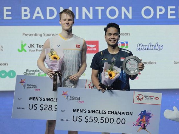 Singapore Open 2023: Anthony Ginting Ucapkan Terimakasih Atas Dukungan Para Suporter