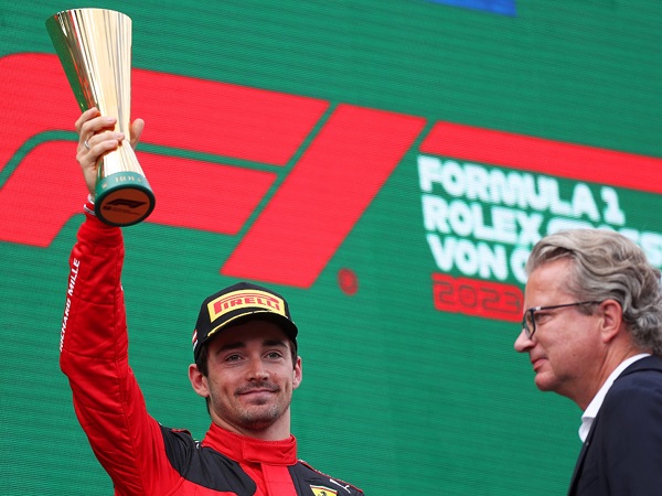Charles Leclerc puas bisa naik podium di GP Austria.