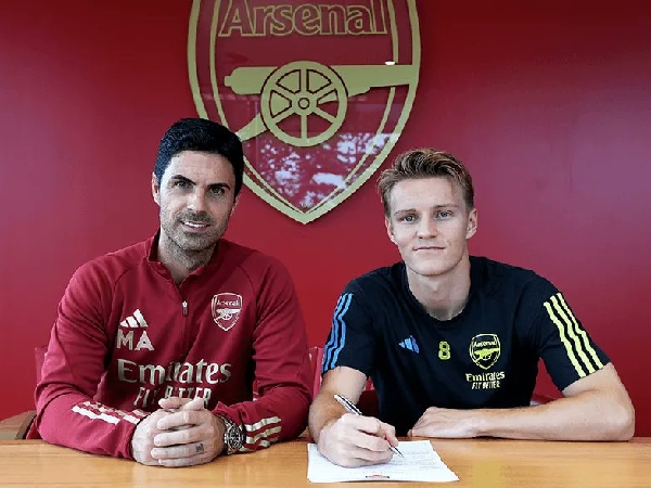 Martin Odegaard dan manajer Arsenal, Mikel Arteta