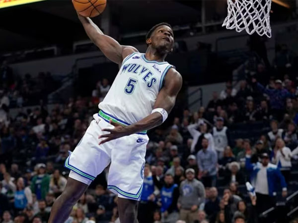 Anthony Edwards mencetak 26 poin dan delapan assist saat Minnesota Timberwolves mengalahkan New Orleans Pelicans 122-101. (Foto: Reuters)