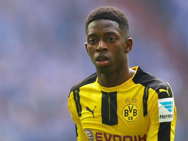 Ousmane Dembele ketika bermain untuk Borussia Dortmund