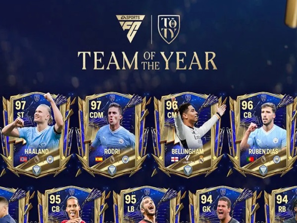 Daftar 11 pemain terbaik di EA Sports FC Mobile (EA Sports FC Team of the Year). ANTARA/HO/EA Sports.