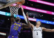 Hasil NBA: Los Angeles Lakers Tekuk San Antonio Spurs 123-118