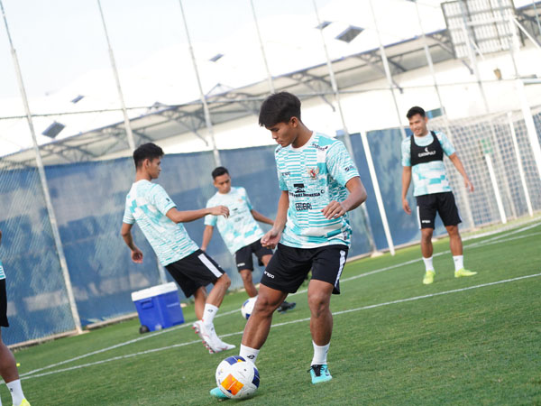 Latihan Timnas Indonesia U-23 di Dubai, UEA