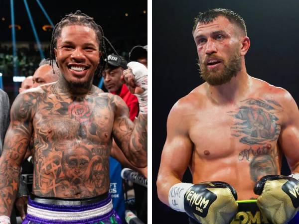 Gervonta Davis (kiri) dan Vasiliy Lomachenko. (Foto: Talksports)
