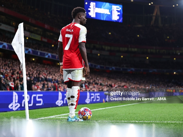 Bukayo Saka merupakan salah satu eksekutor bola mati Arsenal