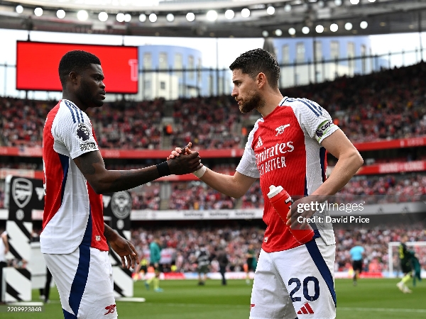 Dua gelandang senior Arsenal, Thomas Partey dan Jorginho